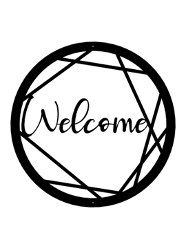 Welcome Sign - Geometric